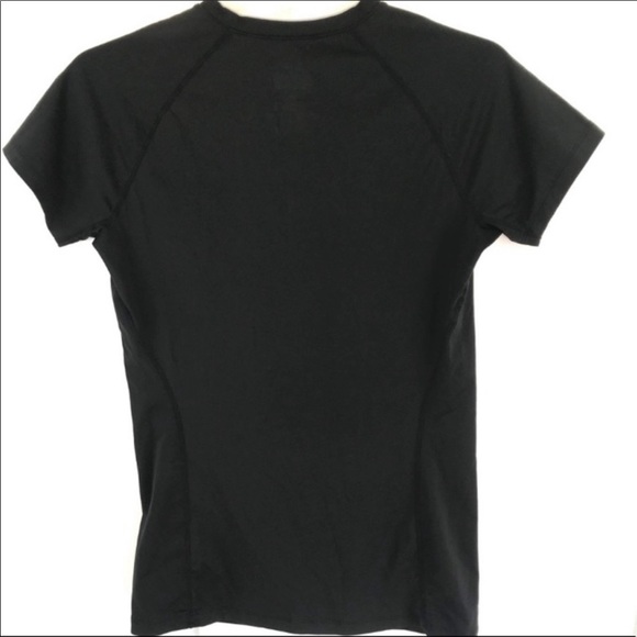 Nike Dri Fit Black & White V Neck Fitted Performance Shirt - Picture 3 of 3